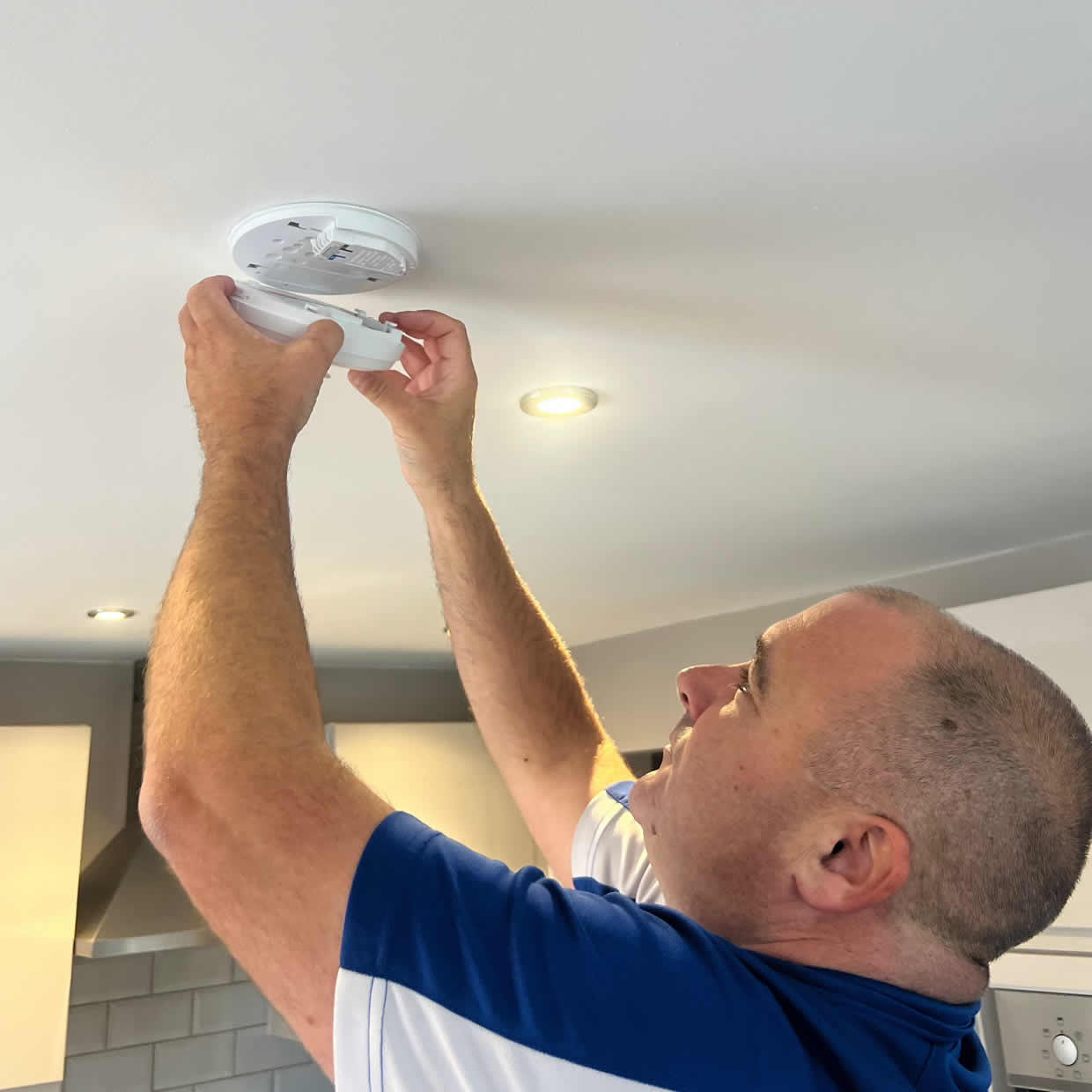 Smoke alarm providing fire safety protection in an Ayr home